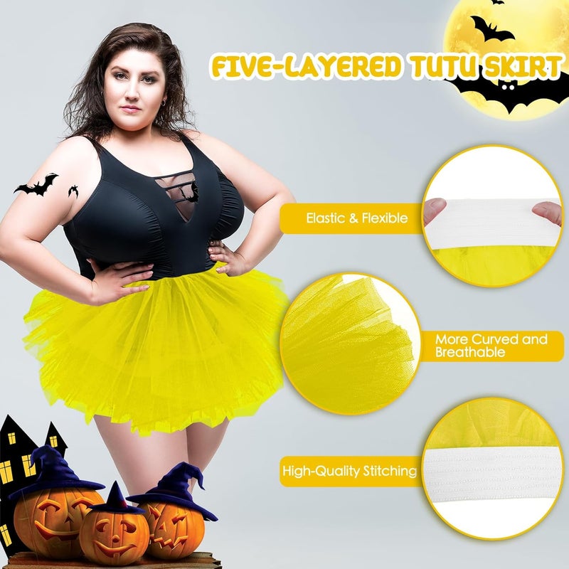 Fynnsure 5 Layers Plus Size Tutu Skirts for Women Extra Large Tulle Skirt 80s Adult Tutu Skirts Tutus Halloween Costumes - Image 3